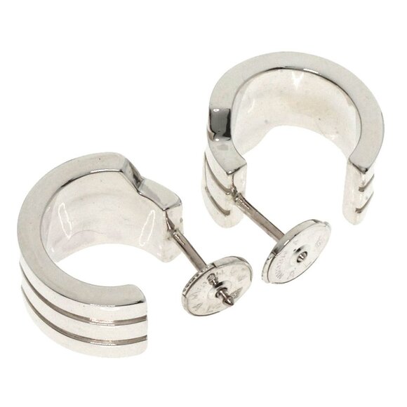 HERMES Silver Earrings - Picture 3 of 7